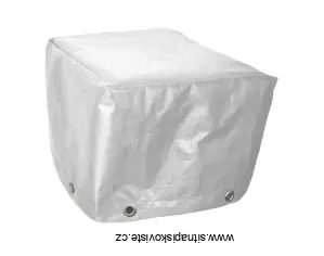Kryt na zahradní nábytek 250 g/m2 - barva bílá - rozměr plachty 250 cm x 100 cm x výška 90 cm (D x Š x V)