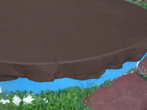 Bazénová síť ovál hnědá 8 x 4,1 m