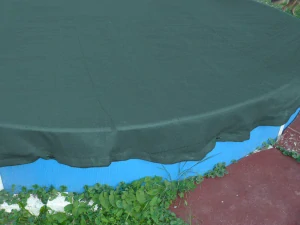 Bazénová síť ovál zelená 6 x 4,1 m
