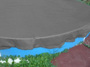 Bazénová síť ovál šedá 8 x 4,1 m