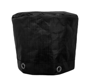 Kryt na zahradní nábytek 250 g/m2 - barva černá - rozměr plachty kruh o průměr 300 cm x výška 90 cm (Š x V)