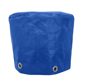 Kryt na zahradní nábytek 250 g/m2 - barva modrá - rozměr plachty kruh o průměr 300 cm x výška 90 cm (Š x V)